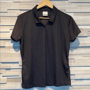 Nike Women’s Classic Black Polo Golf Polo Shirt, Size L, Dri-fit fabric